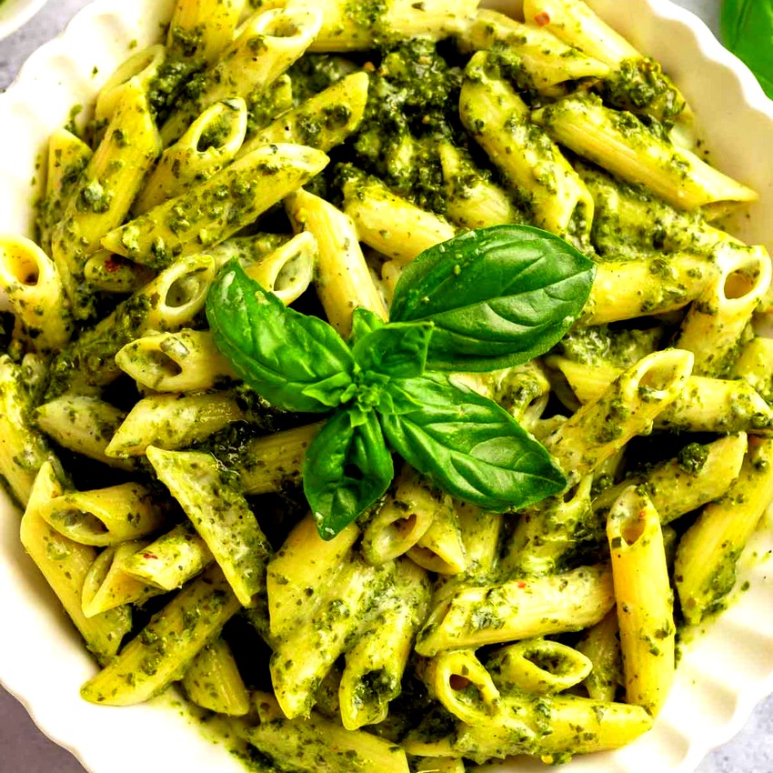 Receta de Pasta al Pesto con Aceite de Oliva