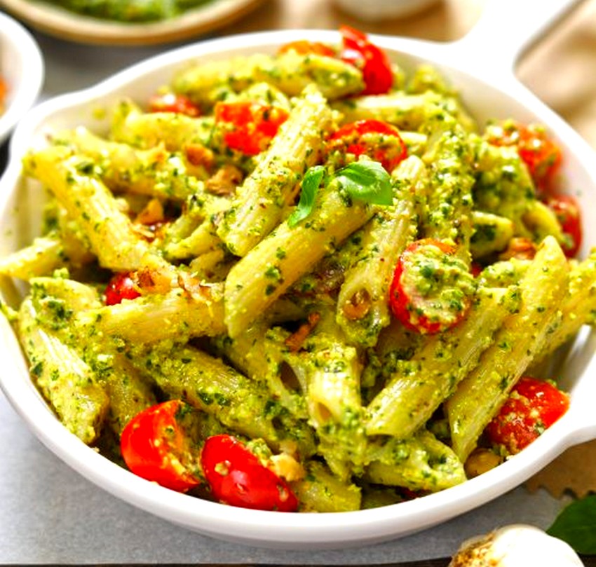 Receta de Pasta al Pesto con Aceite de Oliva