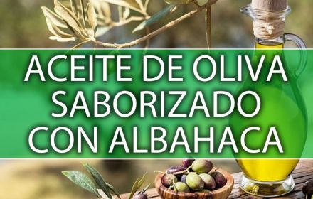 ACEITE DE OLIVA SABORIZADOS ALBAHACA