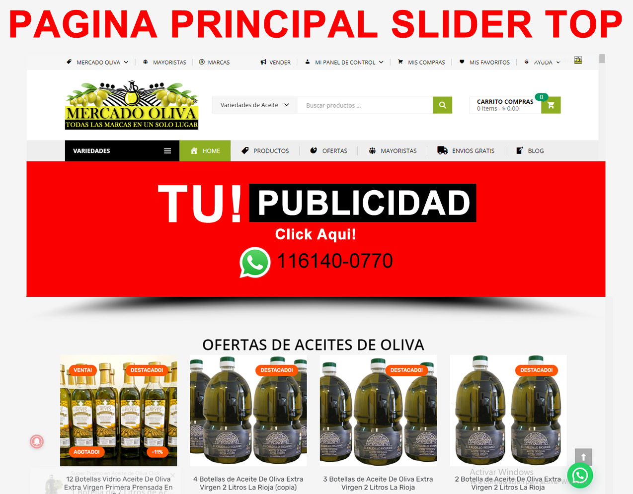 ACEITE DE OLIVA PUBLICIDAD