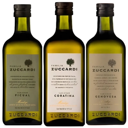 Aceite De Oliva Zuccardi 500ml Botella X 3 Combo